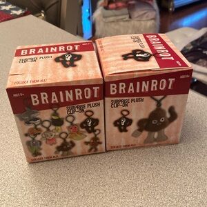 Braintot surprise plush clip on